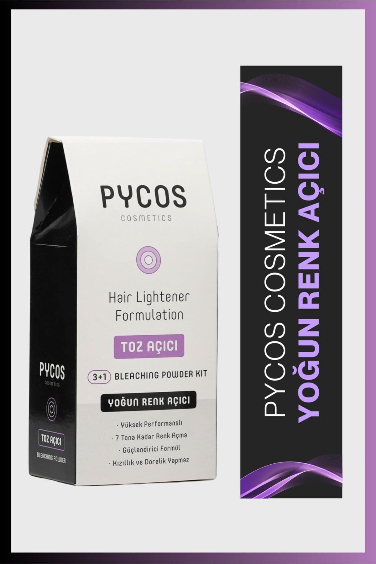 ست دکلره مو PYCOS COSMETICS پودر و اکسیدان 1 عدد ست دکلره مو PYCOS COSMETICS پودر و اکسیدان 1 عدد