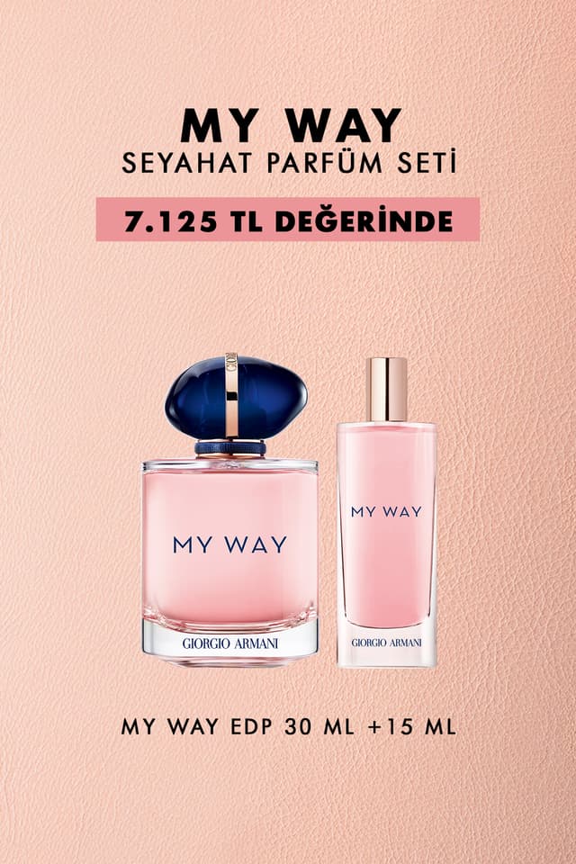 ست عطر Giorgio Armani My Way شامل EDP 30 ml و عطر سایز مسافرتی مدل 7829999999086 ست عطر Giorgio Armani My Way شامل EDP 30 ml و عطر سایز مسافرتی مدل 7829999999086