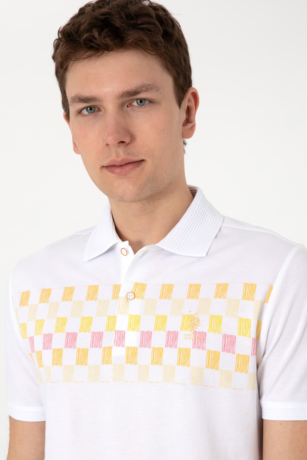 تیشرت مردانه U.S. Polo Assn. فیت معمولی یقه پولو نارنجی مدل 50300386-VR202 تیشرت مردانه U.S. Polo Assn. فیت معمولی یقه پولو نارنجی مدل 50300386-VR202