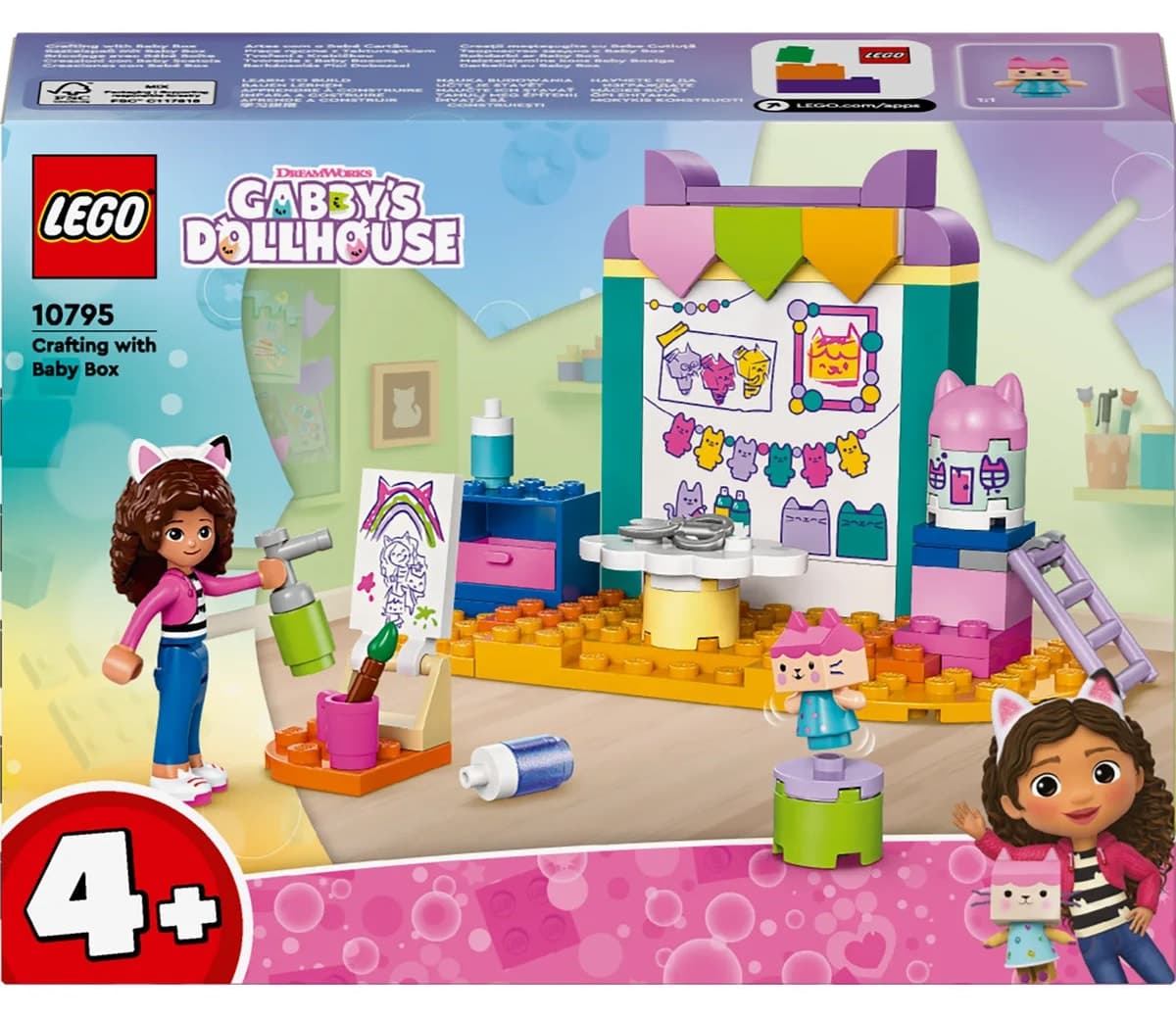 لگو Gabby's Dollhouse گربه کارتنی و هنرهای دستی 60 قطعه مدل 10795 لگو Gabby's Dollhouse گربه کارتنی و هنرهای دستی 60 قطعه مدل 10795