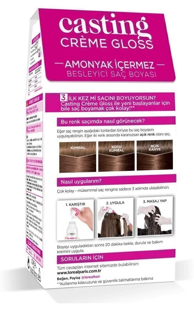 رنگ مو زنانه L'Oreal Paris Casting Crème Gloss قهوهای برنزی مدل 680 رنگ مو زنانه L'Oreal Paris Casting Crème Gloss قهوهای برنزی مدل 680