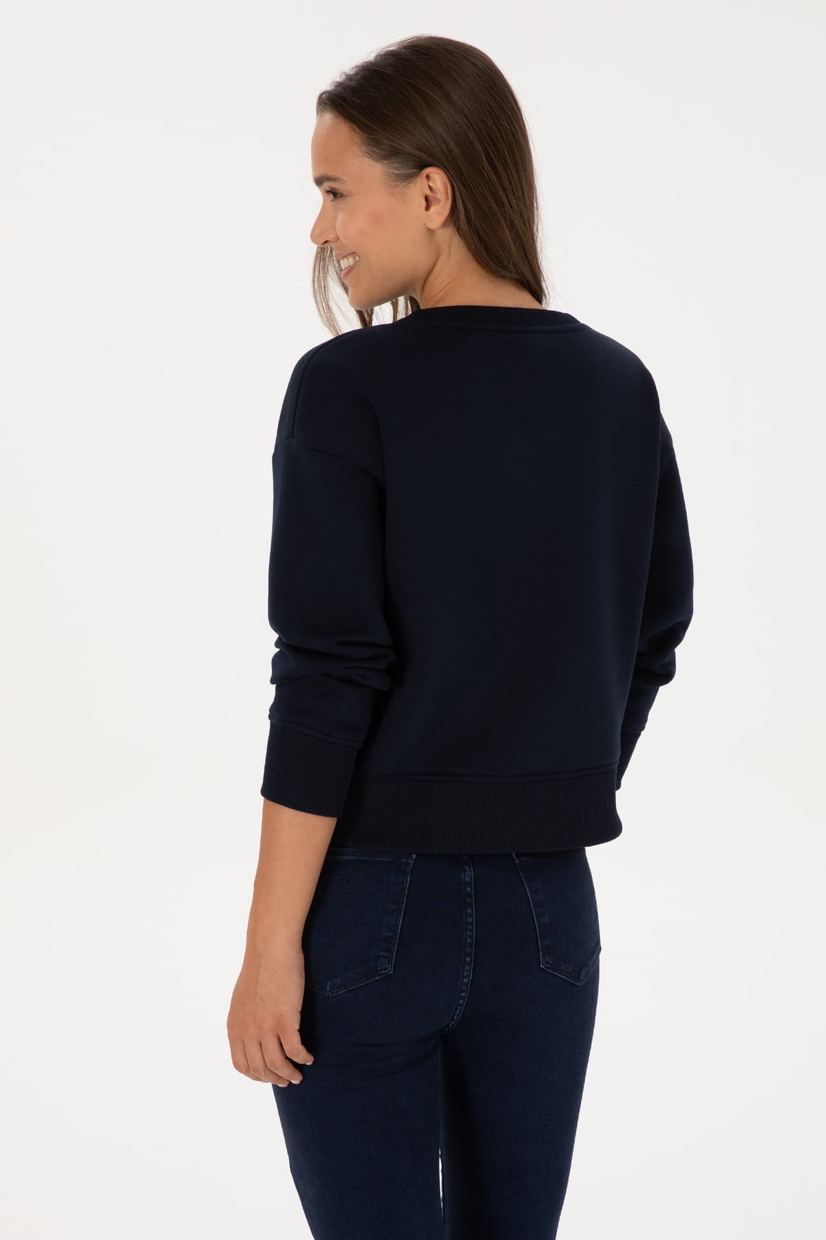 سویشرت زنانه U.S. Polo Assn. سرمهای یقه گرد بیسیک مدل 50307752-VR033 سویشرت زنانه U.S. Polo Assn. سرمهای یقه گرد بیسیک مدل 50307752-VR033