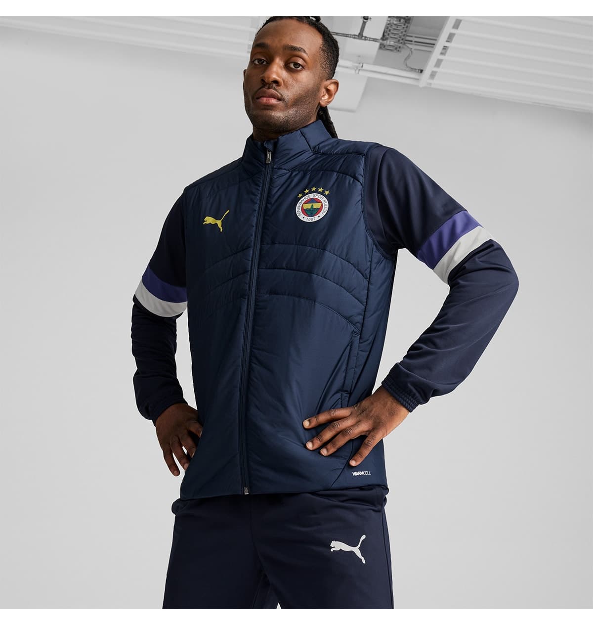 جلیقه مردانه Puma طرح Fenerbahçe سرمهای جلیقه مردانه Puma طرح Fenerbahçe سرمهای