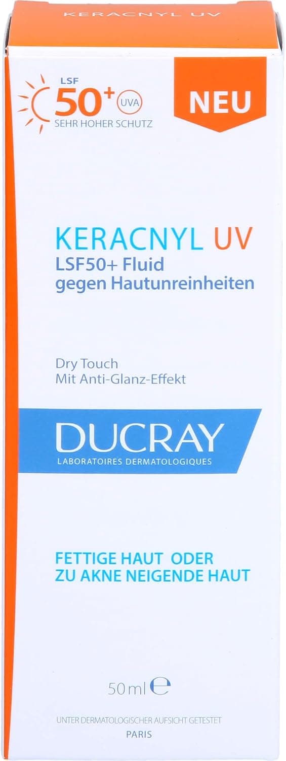 کرم ضد آفتاب Ducray پوست چرب و آکنهای Keracnyl UV Fluid SPF 50+ 50ml کرم ضد آفتاب Ducray پوست چرب و آکنهای Keracnyl UV Fluid SPF 50+ 50ml