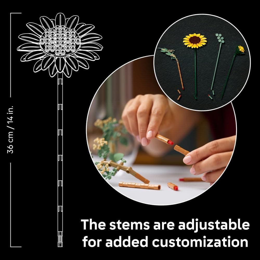 لگو Botanicals دسته گل آفتابگردان مدل 11502 لگو Botanicals دسته گل آفتابگردان مدل 11502