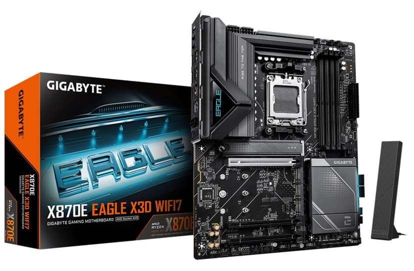 مادربرد Gigabyte سوکت AM5 حافظه DDR5 مدل X870E EAGLE X3D WIFI7 مادربرد Gigabyte سوکت AM5 حافظه DDR5 مدل X870E EAGLE X3D WIFI7