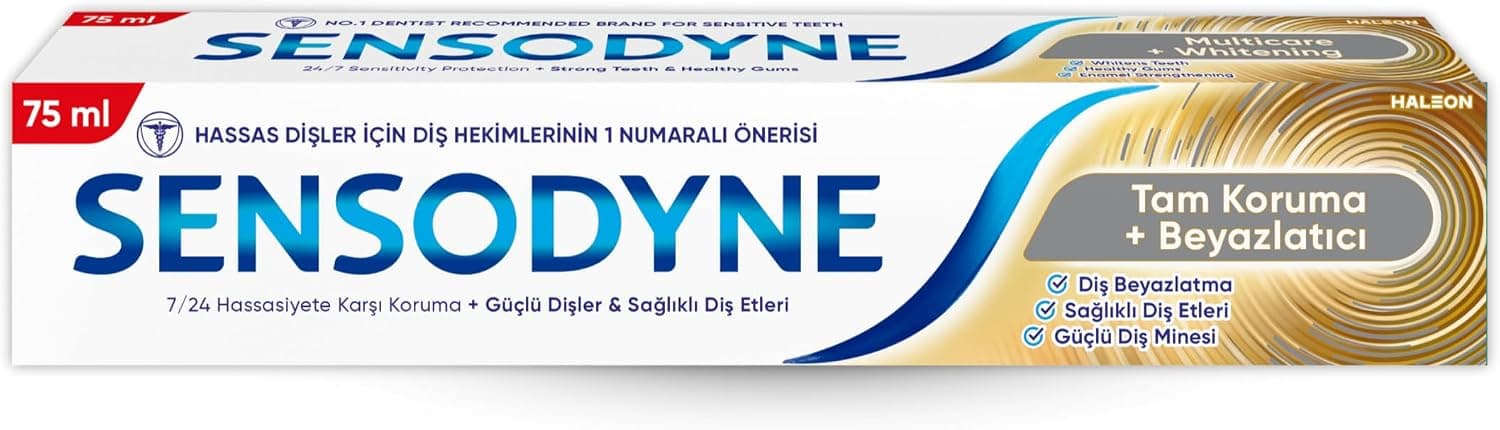 خمیردندان محافظت کامل و سفیدکننده Sensodyne 75 Ml 1+1 خمیردندان محافظت کامل و سفیدکننده Sensodyne 75 Ml 1+1