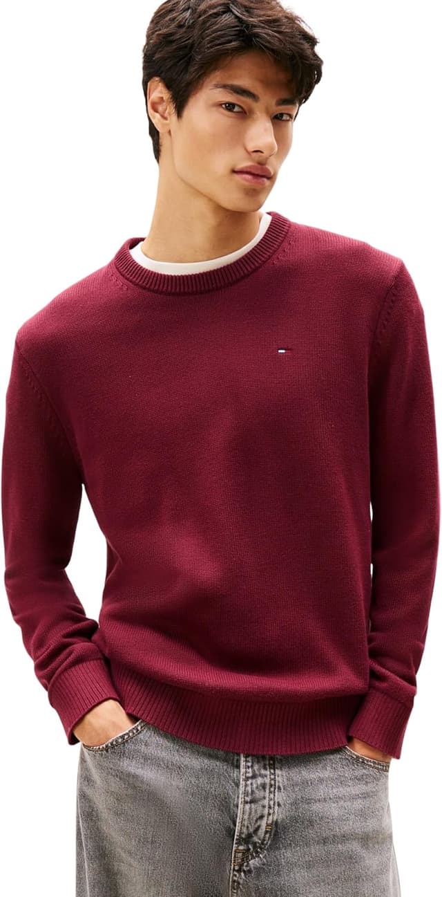 پلیور مردانه Tommy Jeans با فیت اسلیم مدل TJM SLIM ESS EXT پلیور مردانه Tommy Jeans با فیت اسلیم مدل TJM SLIM ESS EXT