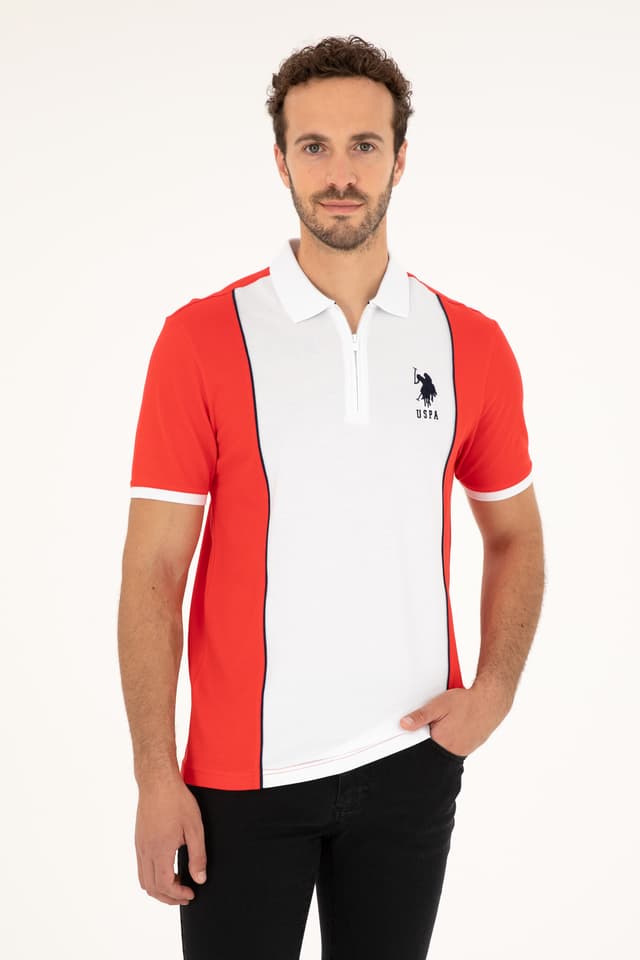 تیشرت مردانه U.S. Polo Assn. فیت معمولی یقه پولو قرمز مدل 50281945-VR030 تیشرت مردانه U.S. Polo Assn. فیت معمولی یقه پولو قرمز مدل 50281945-VR030