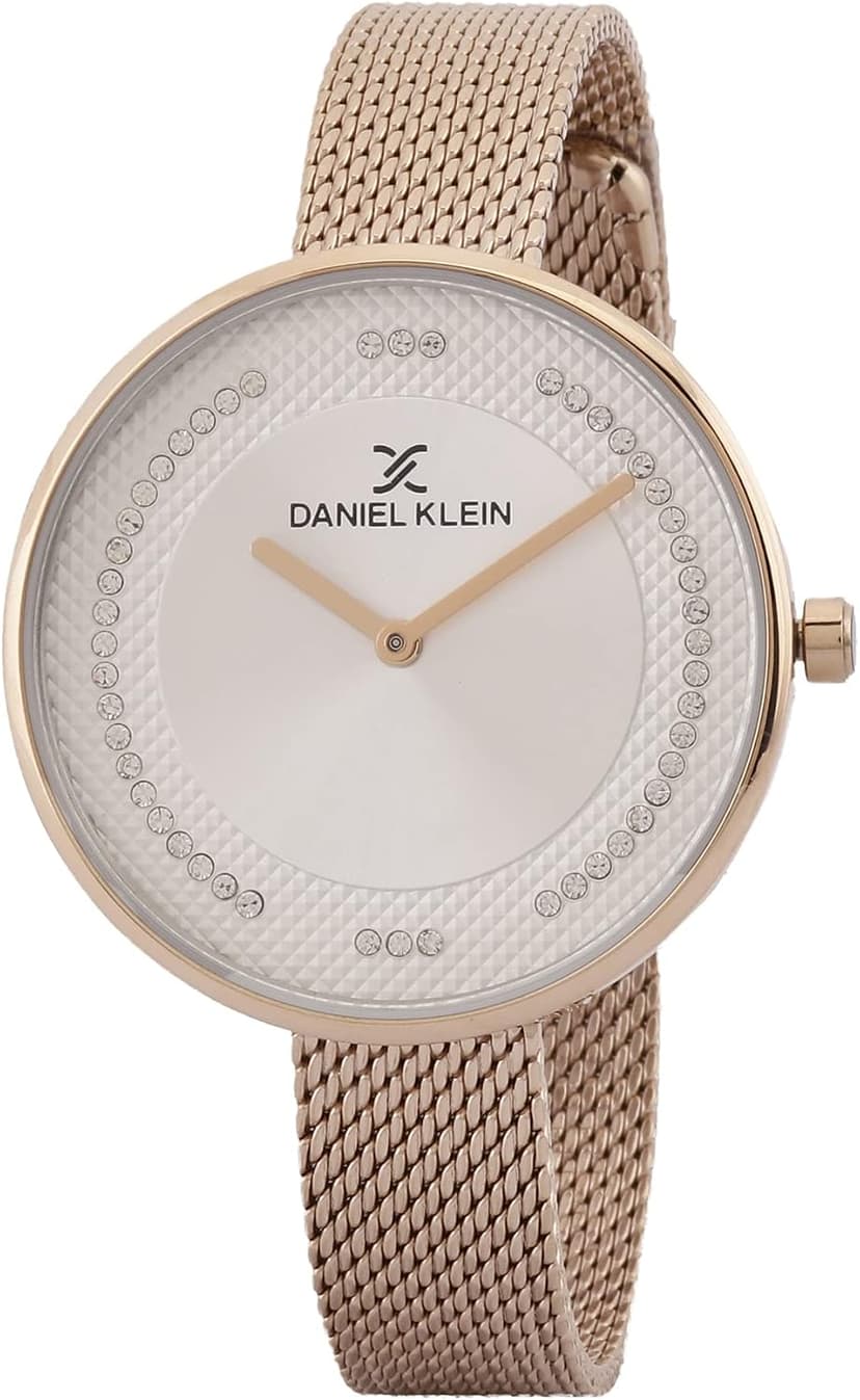 ساعت مچی زنانه Daniel Klein عقربهای با صفحه نقرهای مدل DK.1.12773-4 ساعت مچی زنانه Daniel Klein عقربهای با صفحه نقرهای مدل DK.1.12773-4