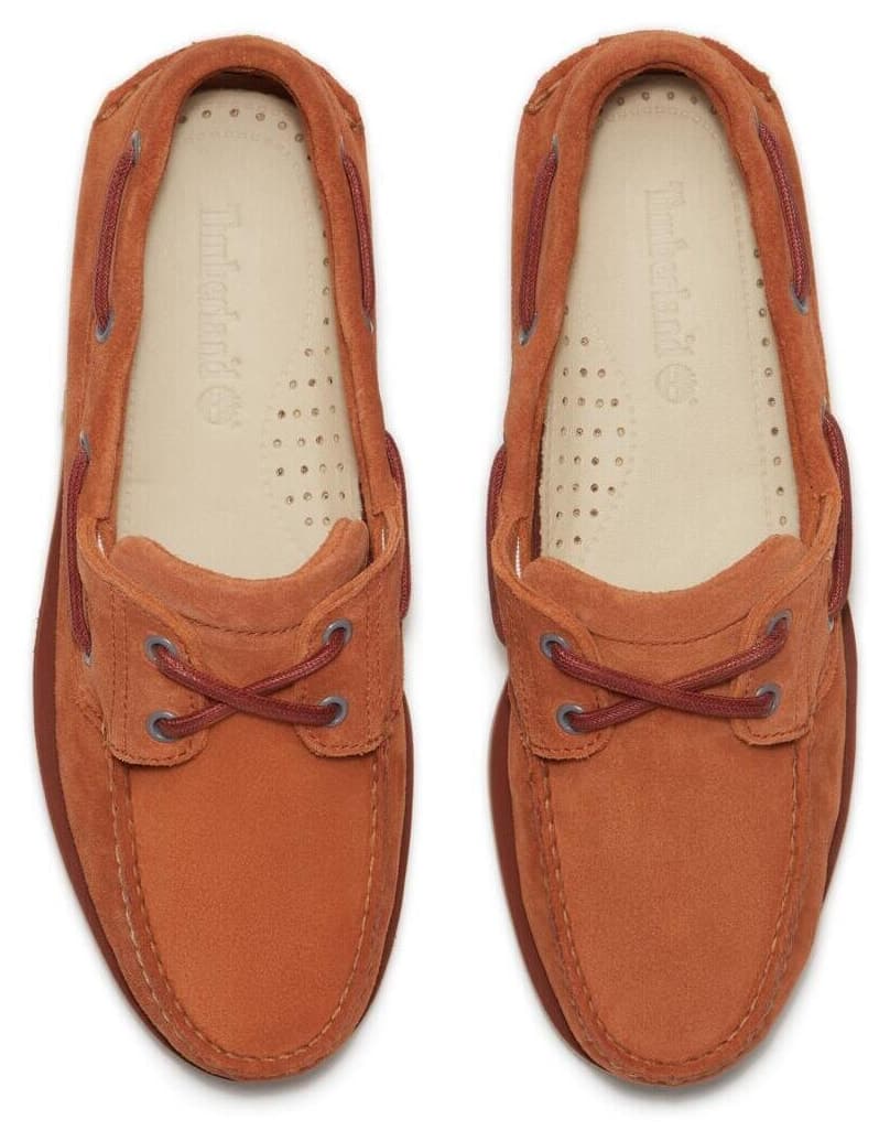 کفش لوفر مردانه Timberland Classic Boat Shoe نارنجی سوئدی کفش لوفر مردانه Timberland Classic Boat Shoe نارنجی سوئدی
