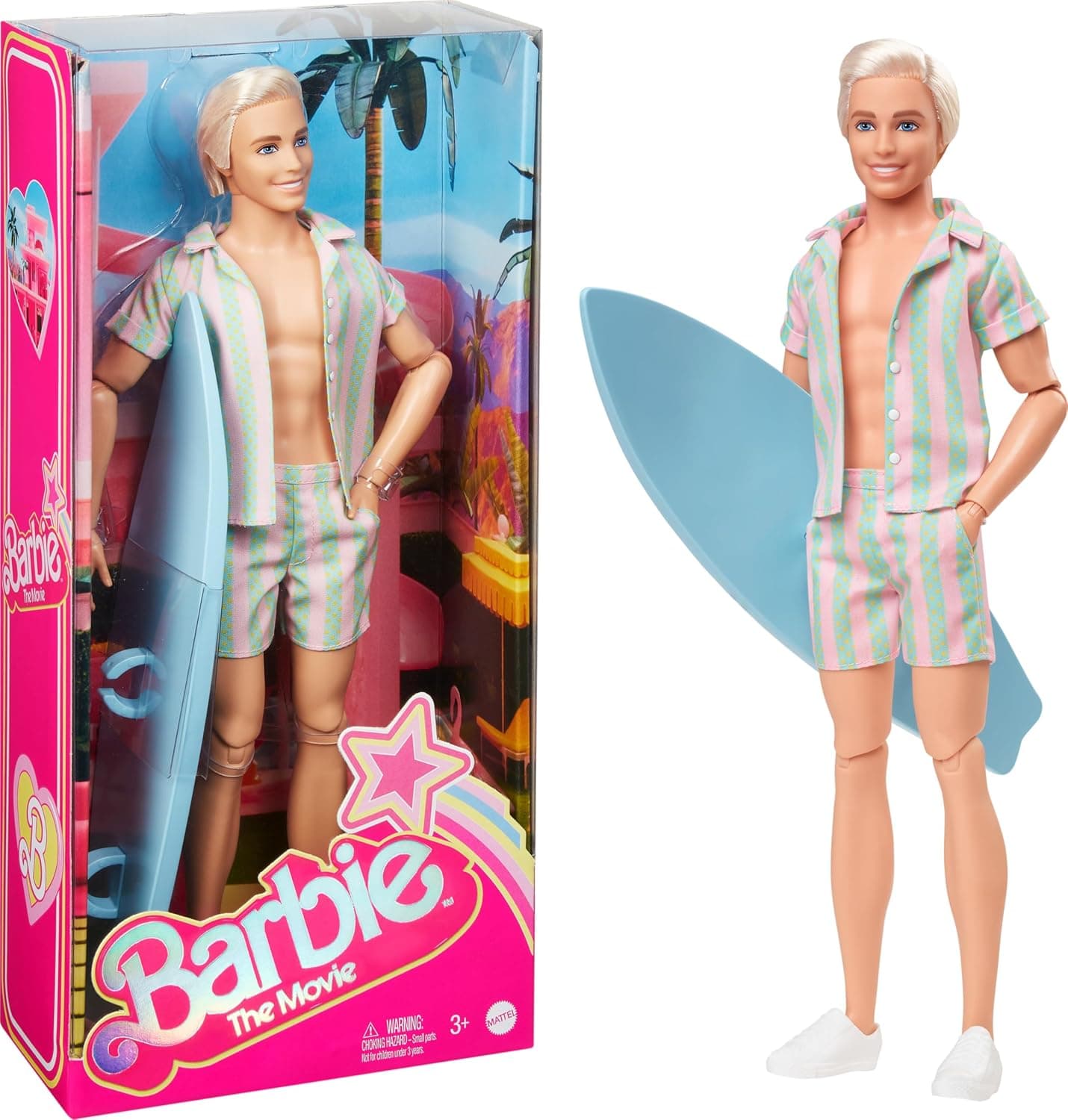 عروسک Barbie با سرهمی طلایی مدل Barbie Movie عروسک Barbie با سرهمی طلایی مدل Barbie Movie