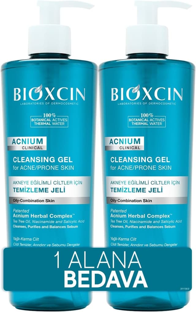 ژل شستوشوی صورت پوست چرب و مستعد آکنه Bioxcin تنظیمکننده سبوم Acnium حاوی اسید سالیسیلیک، درخت چای و نیاسینامید 500 ml ژل شستوشوی صورت پوست چرب و مستعد آکنه Bioxcin تنظیمکننده سبوم Acnium حاوی اسید سالیسیلیک، درخت چای و نیاسینامید 500 ml