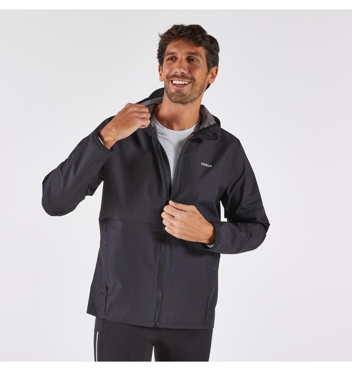 بارانی مردانه Decathlon Kiprun سیاه مدل Run 100 بارانی مردانه Decathlon Kiprun سیاه مدل Run 100