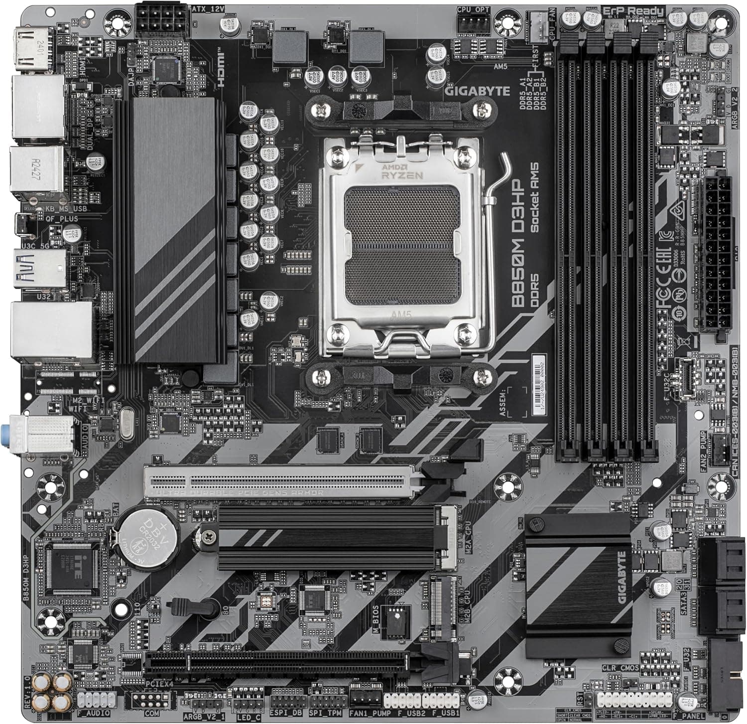 مادربرد Gigabyte سازگار با پردازندههای AMD Ryzen 9000 مدل B850M D3HP مادربرد Gigabyte سازگار با پردازندههای AMD Ryzen 9000 مدل B850M D3HP