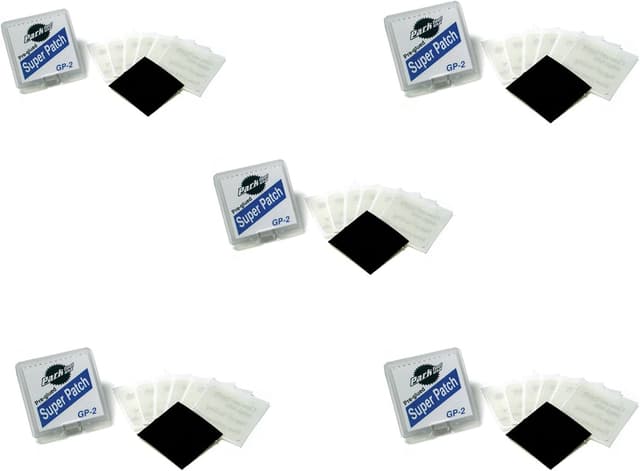 کیت تعمیر پنچری Park Tool چسبدار Super Patch مدل GP-2 بسته 5 عددی کیت تعمیر پنچری Park Tool چسبدار Super Patch مدل GP-2 بسته 5 عددی