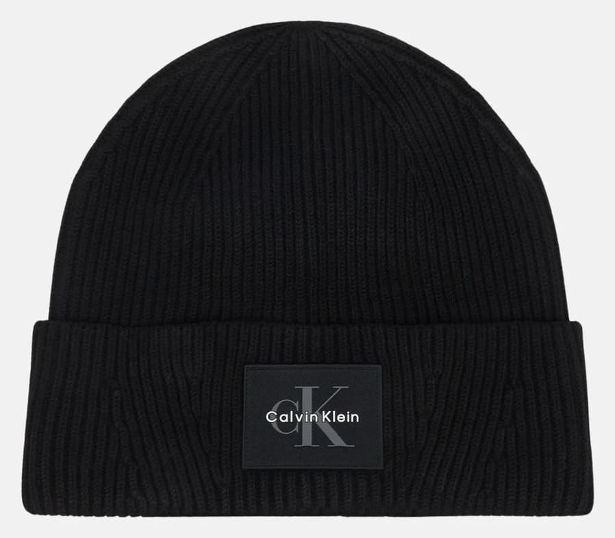 کلاه بره مردانه Calvin Klein لوگودار روزمره مشکی کلاه بره مردانه Calvin Klein لوگودار روزمره مشکی