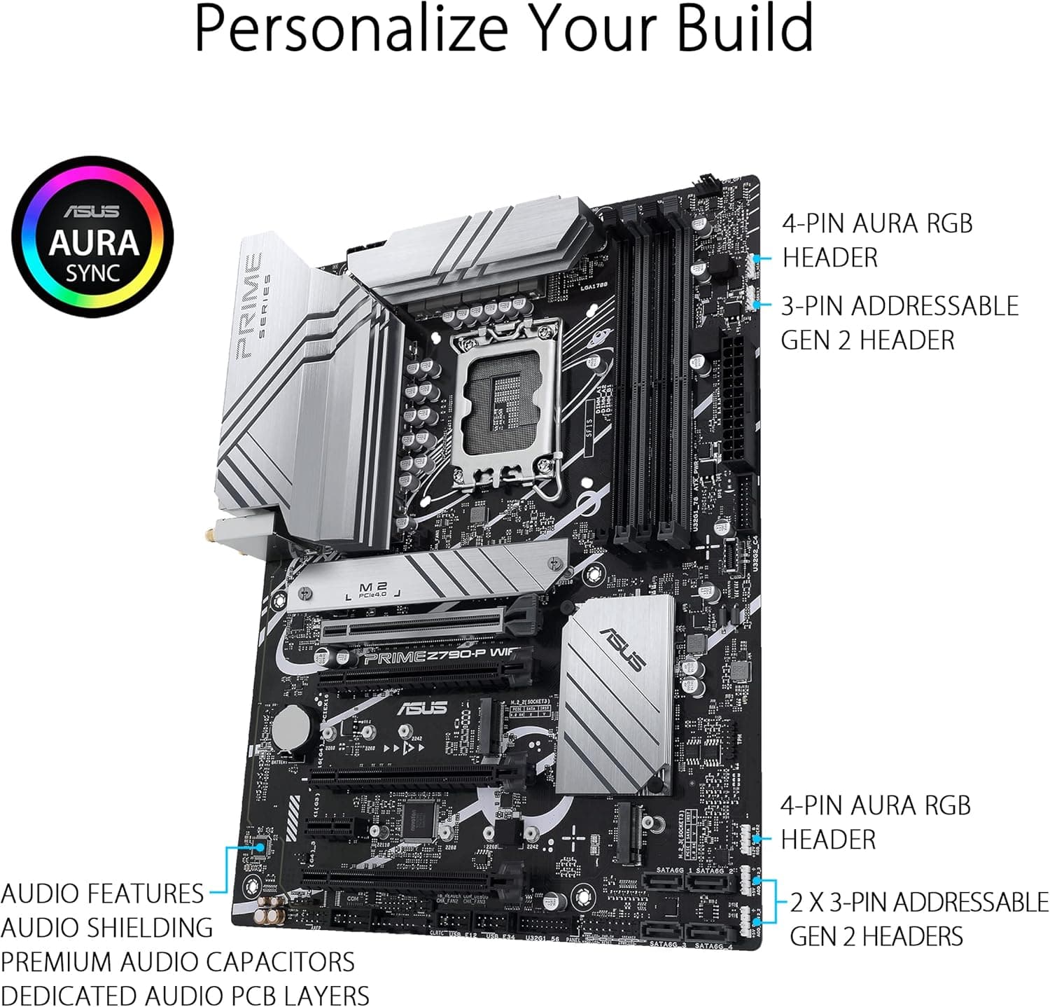 مادربرد ASUS Prime مدل Z790-P WiFi ATX سوکت Intel LGA1700 مشکی مادربرد ASUS Prime مدل Z790-P WiFi ATX سوکت Intel LGA1700 مشکی