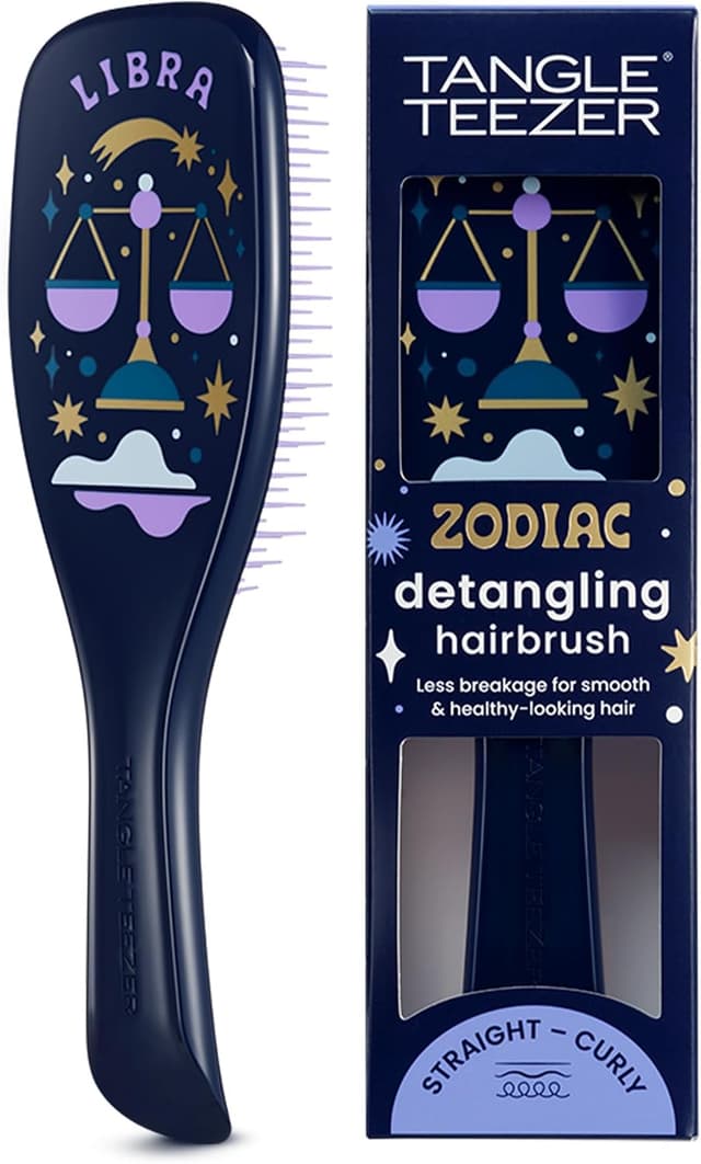 شانه باز کننده Tangle Teezer موهای صاف و فر مدل Zodiac Libra شانه باز کننده Tangle Teezer موهای صاف و فر مدل Zodiac Libra