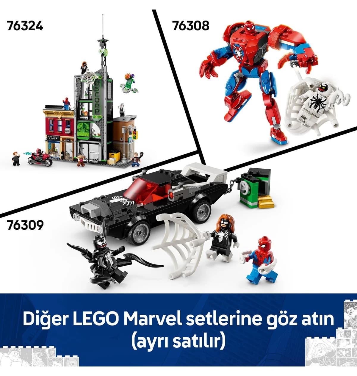 لگو Marvel مرد عنکبوتی علیه Oscorp 808 قطعه مدل 76324 لگو Marvel مرد عنکبوتی علیه Oscorp 808 قطعه مدل 76324