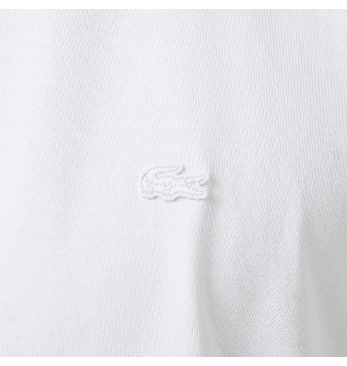 تیشرت مردانه Lacoste فیت اسلیم یقه گرد سفید تیشرت مردانه Lacoste فیت اسلیم یقه گرد سفید