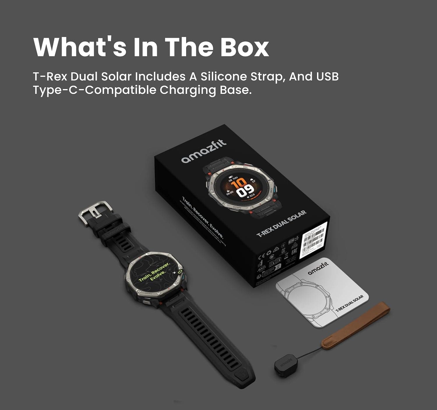 ساعت هوشمند Amazfit T-Rex با شارژ خورشیدی دوگانه، 51mm، AMOLED، نقشه آفلاین و قاب Ti ساعت هوشمند Amazfit T-Rex با شارژ خورشیدی دوگانه، 51mm، AMOLED، نقشه آفلاین و قاب Ti