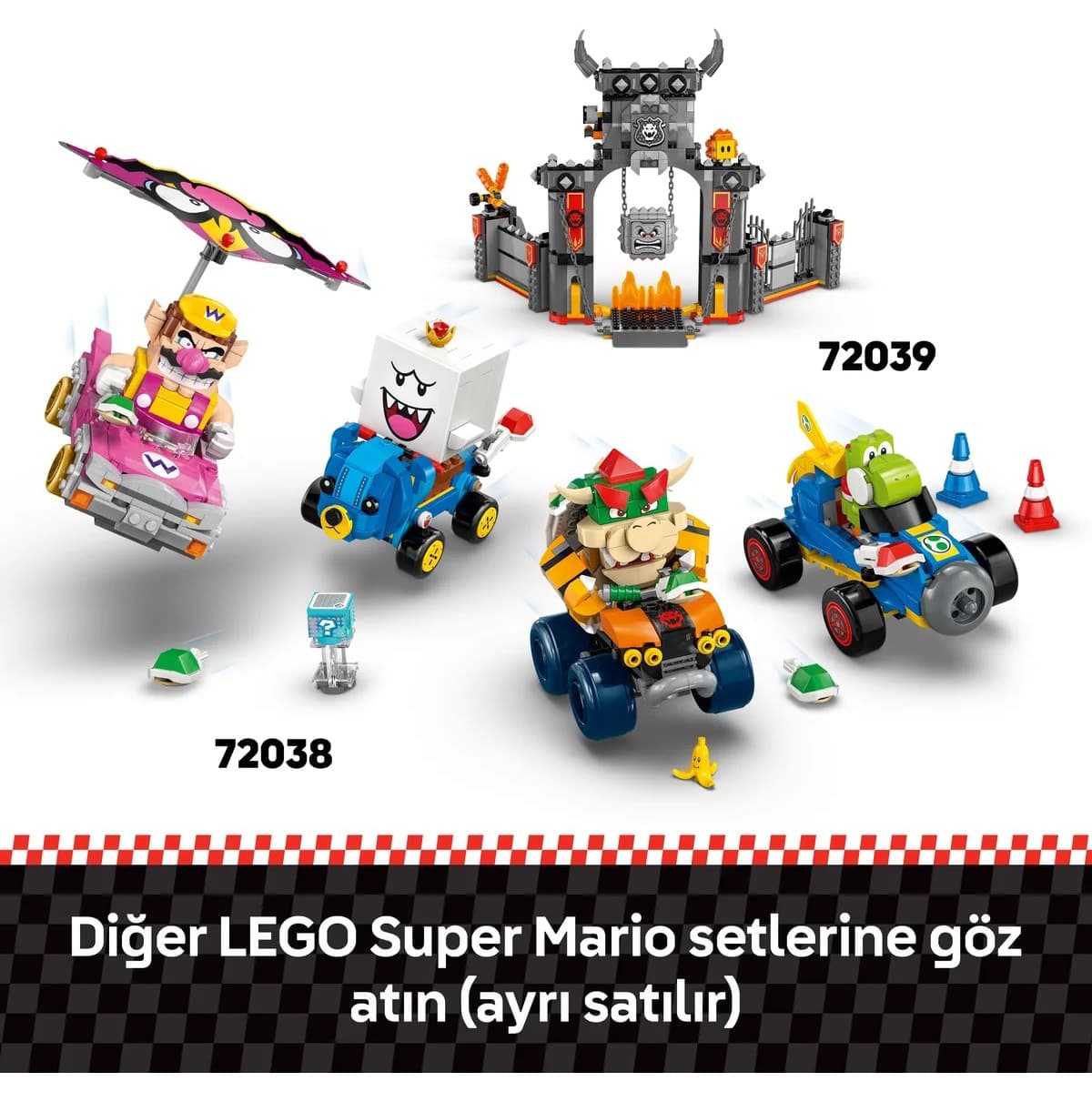 لگو Super Mario Mario Kart با ماریو تعاملی مدل 72043 278 قطعه لگو Super Mario Mario Kart با ماریو تعاملی مدل 72043 278 قطعه