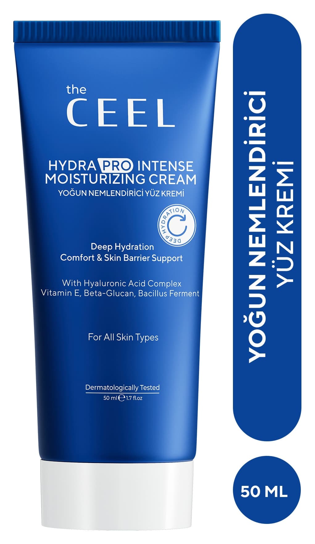 کرم نمرسان غلیظ آبی The Ceel با هیالورونیک اسید و آلانتوئین 50 ml کرم نمرسان غلیظ آبی The Ceel با هیالورونیک اسید و آلانتوئین 50 ml
