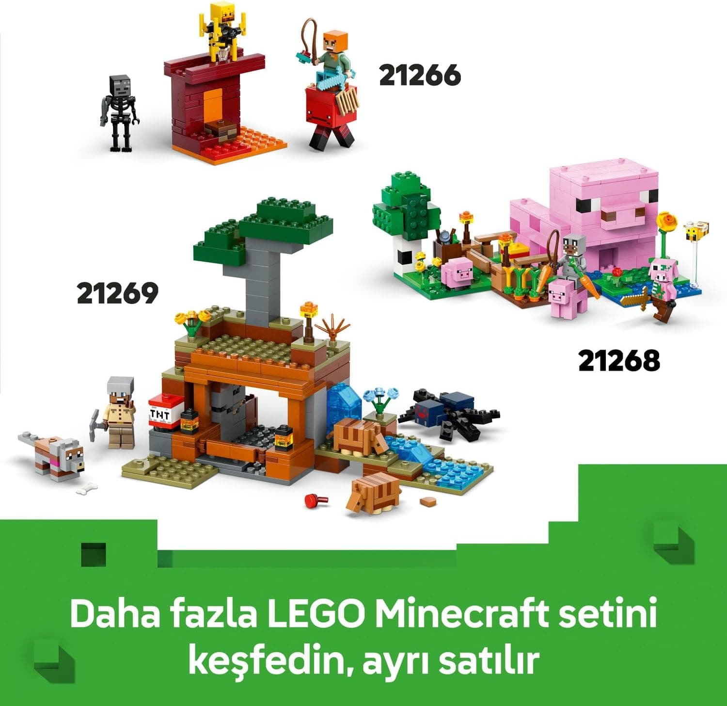 لگو Minecraft گشت صحرایی روستایی سرگردان مدل 21267 لگو Minecraft گشت صحرایی روستایی سرگردان مدل 21267