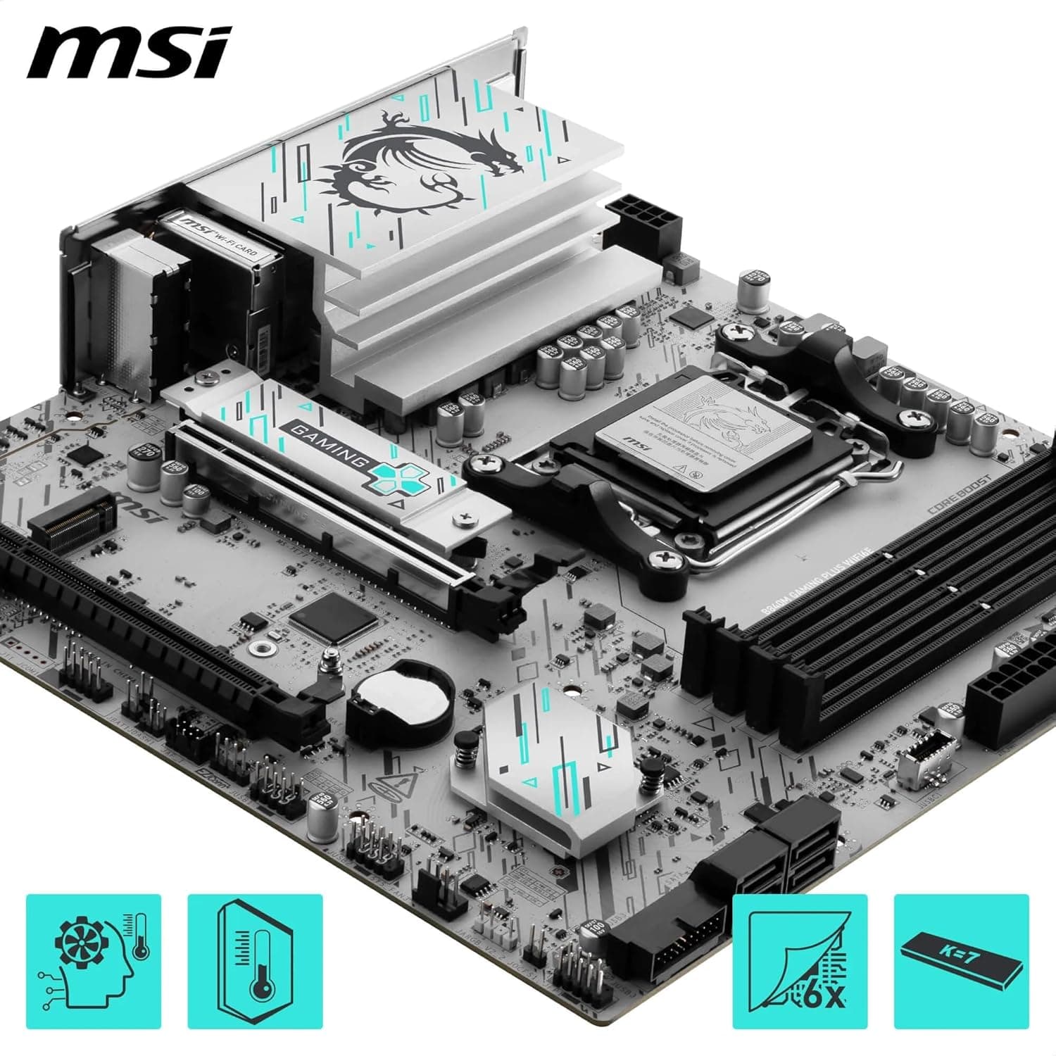 مادربرد MSI سوکت AM5 DDR5 mATX مدل PRO B840M GAMING PLUS WIFI6E مادربرد MSI سوکت AM5 DDR5 mATX مدل PRO B840M GAMING PLUS WIFI6E