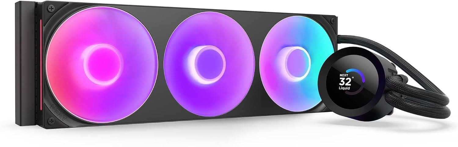 خنککننده مایع پردازنده NZXT سفید 360mm مدل Kraken Plus 360 RGB خنککننده مایع پردازنده NZXT سفید 360mm مدل Kraken Plus 360 RGB