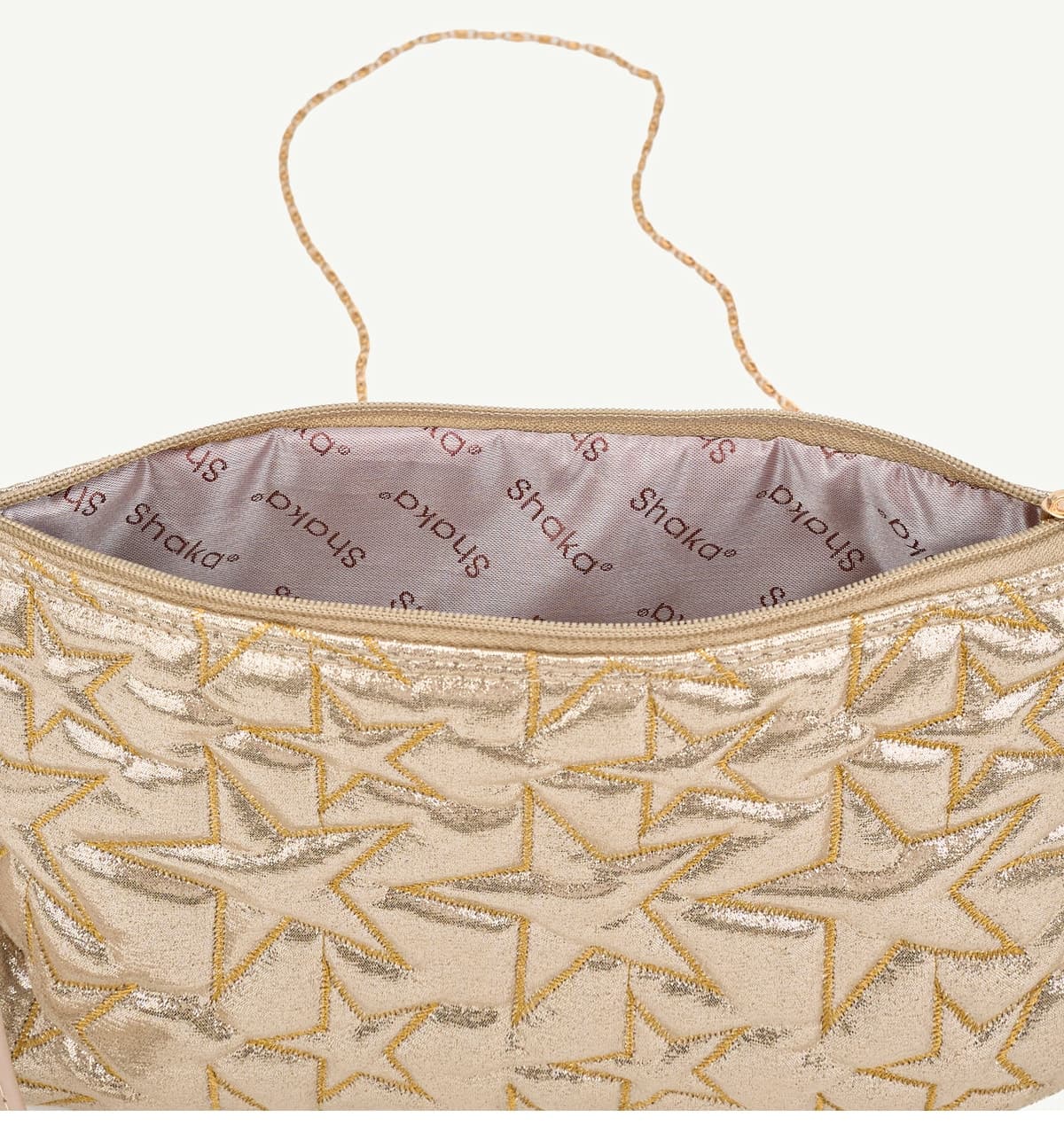 کیف زنانه Shaka دست و دوشی زنجیری زیپدار طرح ستارهای مدل SHK301 کیف زنانه Shaka دست و دوشی زنجیری زیپدار طرح ستارهای مدل SHK301