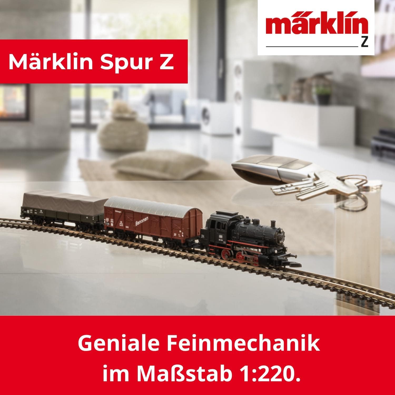 ست استارتر قطار باری Märklin مقیاس 1:220 ریل Z مدل 81701 ست استارتر قطار باری Märklin مقیاس 1:220 ریل Z مدل 81701