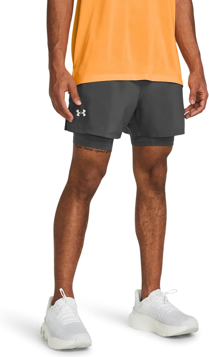 شورت مردانه Under Armour دو در یک 5 inch Launch Run شورت مردانه Under Armour دو در یک 5 inch Launch Run