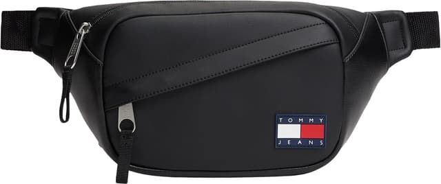 کیف کمری مردانه Tommy Jeans مشکی مدل TJM DAILY PU BUMBAG OS کیف کمری مردانه Tommy Jeans مشکی مدل TJM DAILY PU BUMBAG OS