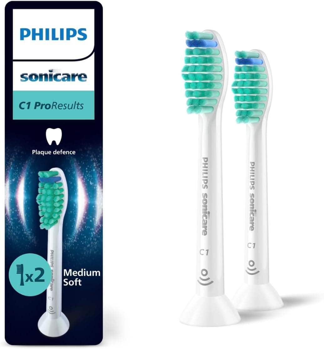 سری یدک مسواک PHILIPS Sonicare ProResult با برس متوسط رو به نرم سفید بسته 2 عددی مدل HX6012/87 سری یدک مسواک PHILIPS Sonicare ProResult با برس متوسط رو به نرم سفید بسته 2 عددی مدل HX6012/87