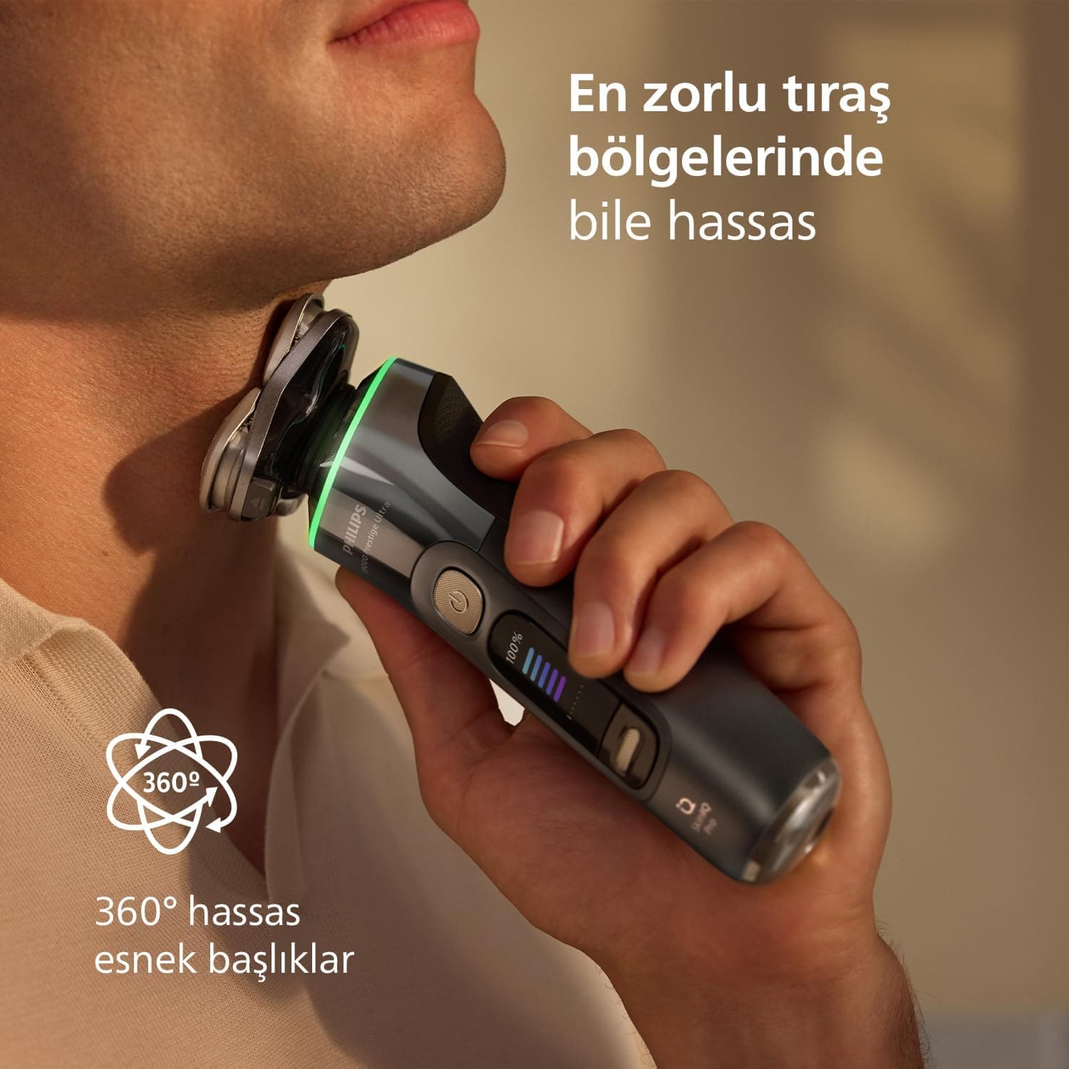 ماشین اصلاح خشک و مرطوب PHILIPS i9000 Ultra Prestige با فناوری SkinIQ Pro و سریهای دقیق 360° مدل XP9402/31 ماشین اصلاح خشک و مرطوب PHILIPS i9000 Ultra Prestige با فناوری SkinIQ Pro و سریهای دقیق 360° مدل XP9402/31