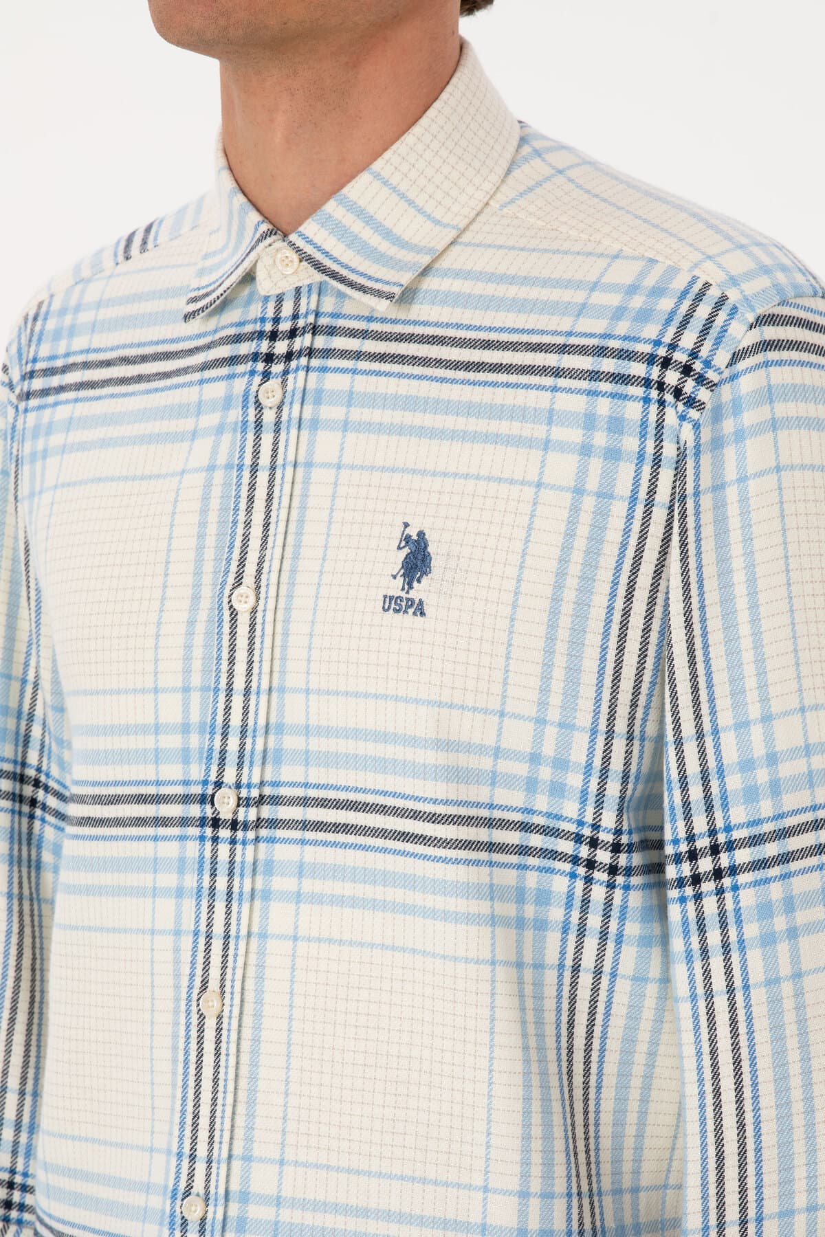 پیراهن مردانه U.S. Polo Assn. چهارخانه آستین بلند مدل 50316632-VR256 پیراهن مردانه U.S. Polo Assn. چهارخانه آستین بلند مدل 50316632-VR256