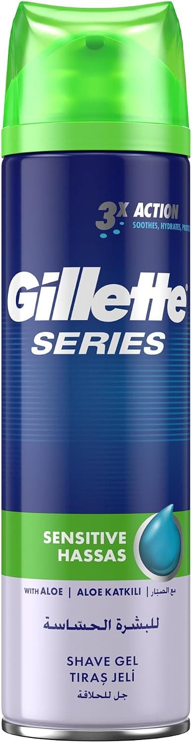 ژل اصلاح مردانه Gillette Series پوست حساس 2 x 200ml ژل اصلاح مردانه Gillette Series پوست حساس 2 x 200ml