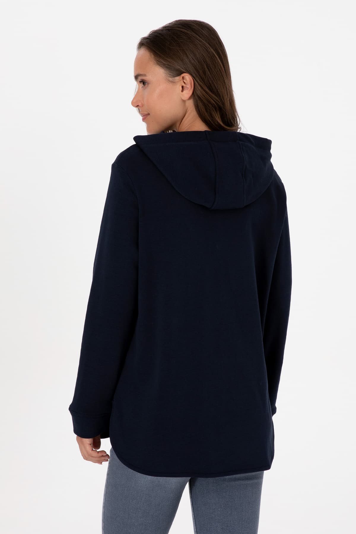 سویشرت زنانه U.S. Polo Assn. سرمهای زیپدار کاپوتدار مدل 50307714-VR033 سویشرت زنانه U.S. Polo Assn. سرمهای زیپدار کاپوتدار مدل 50307714-VR033