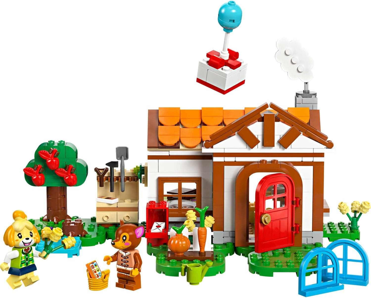 لگو Animal Crossing Isabelle کودکان بازدید از خانه مدل 77049 لگو Animal Crossing Isabelle کودکان بازدید از خانه مدل 77049