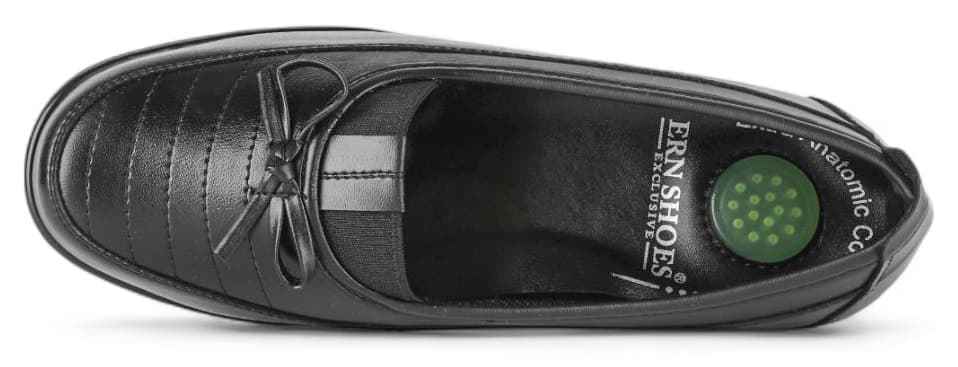 کفش زنانه ERN SHOES مشکی تمامارتوپدی با پشتیبانی پاشنه و داخل چرم طبیعی کفش زنانه ERN SHOES مشکی تمامارتوپدی با پشتیبانی پاشنه و داخل چرم طبیعی