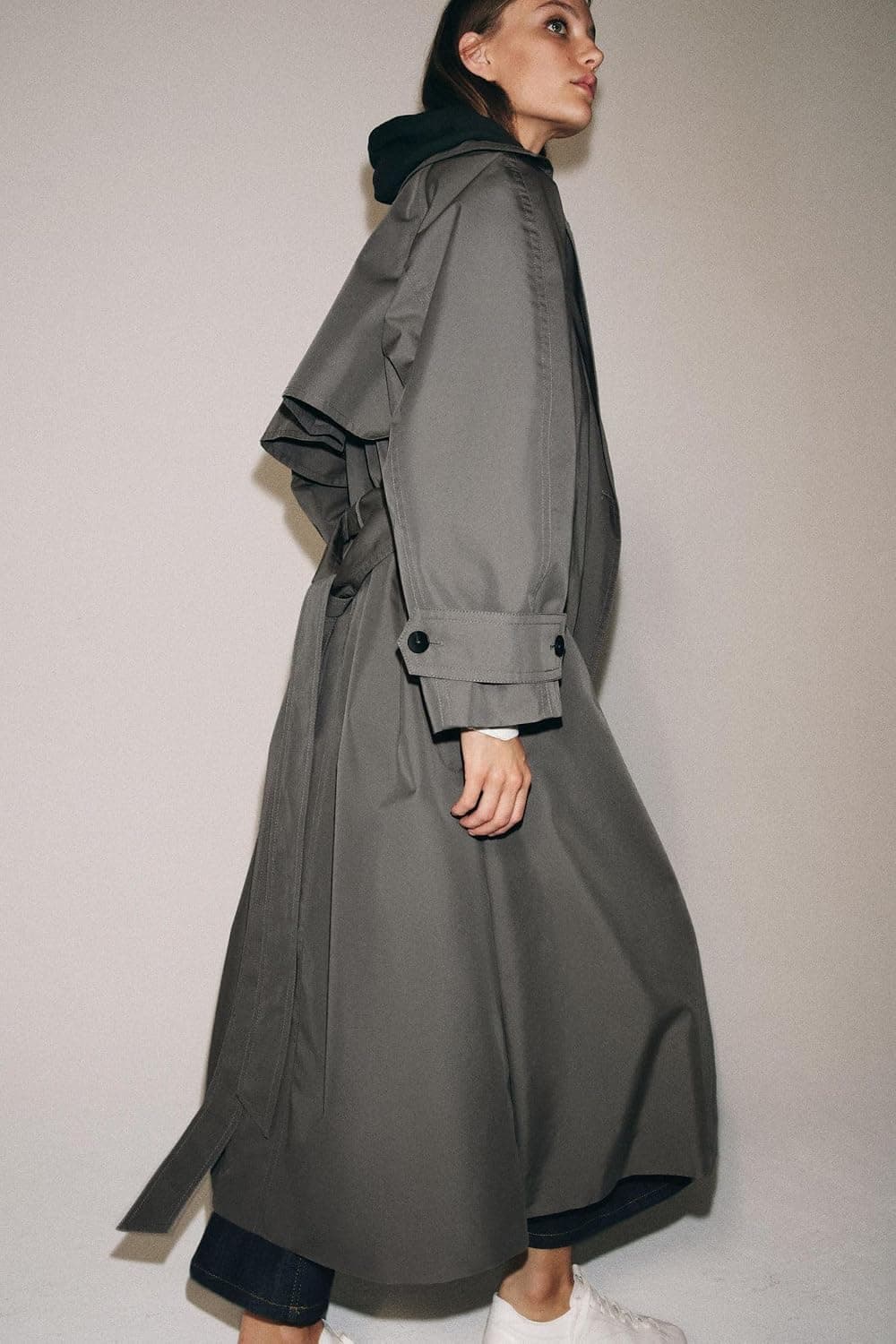 ترنچکت مردانه Zara ZW Collection کمربندی اورسایز ترنچکت مردانه Zara ZW Collection کمربندی اورسایز