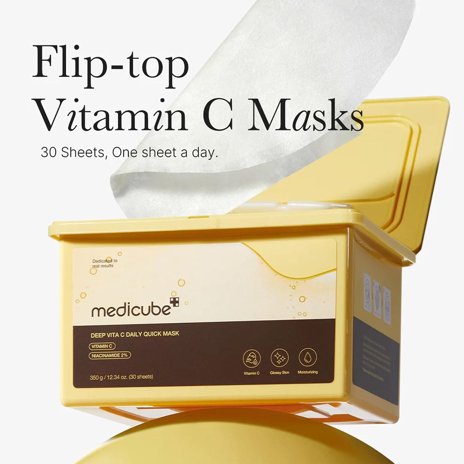 ماسک ورقهای صورت Medicube Deep Vita C Daily Quick 30 عددی کرهای ماسک ورقهای صورت Medicube Deep Vita C Daily Quick 30 عددی کرهای