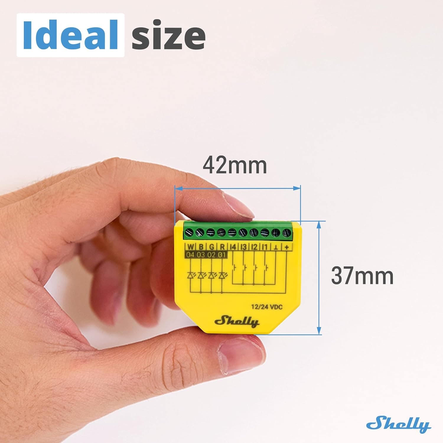 کنترلر نوار LED Shelly Plus RGBW PM با Wi-Fi و Bluetooth، 12-24 VDC کنترلر نوار LED Shelly Plus RGBW PM با Wi-Fi و Bluetooth، 12-24 VDC