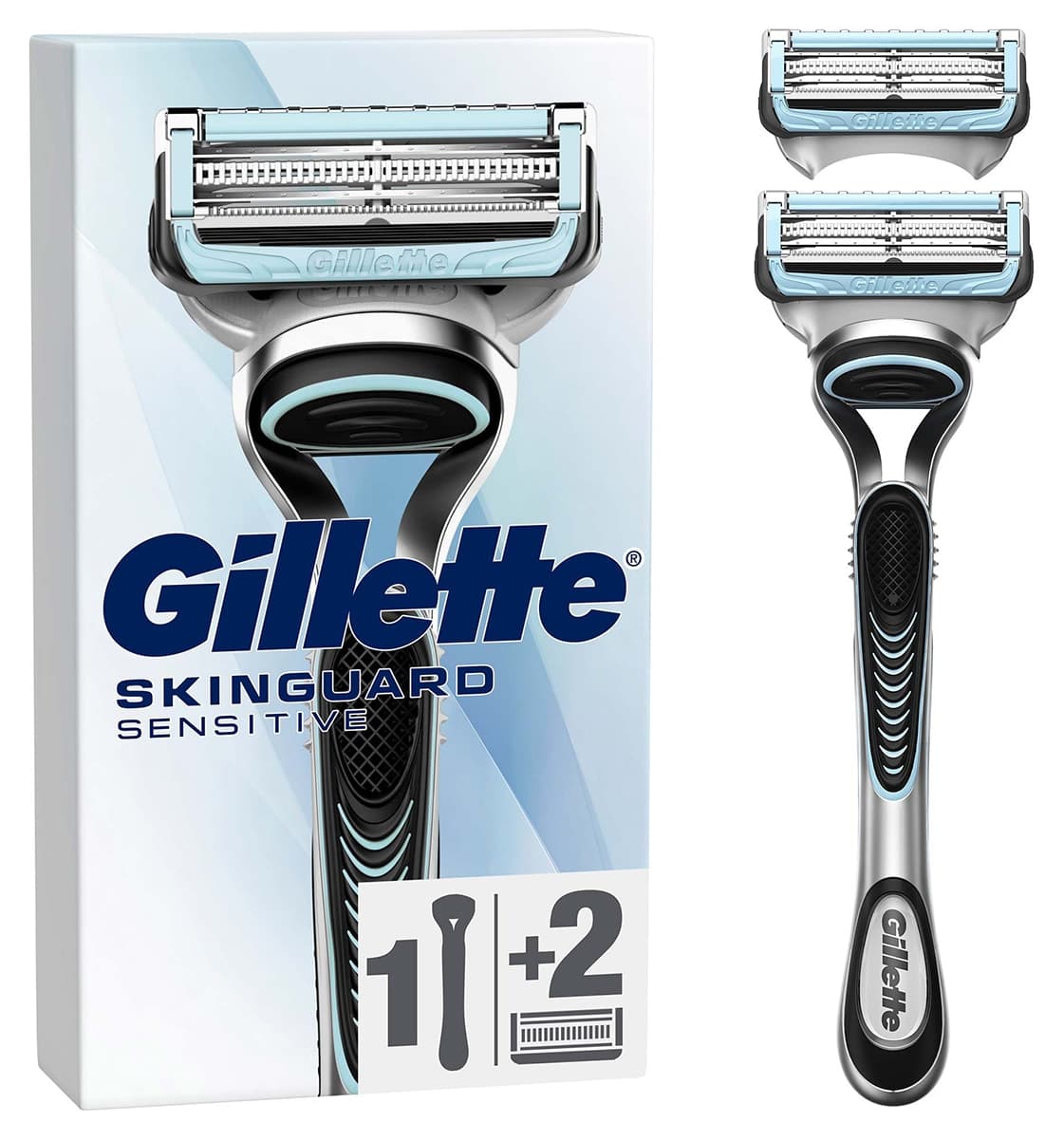 ماشین اصلاح مردانه Gillette Skinguard Sensitive بههمراه تیغ یدکی ماشین اصلاح مردانه Gillette Skinguard Sensitive بههمراه تیغ یدکی