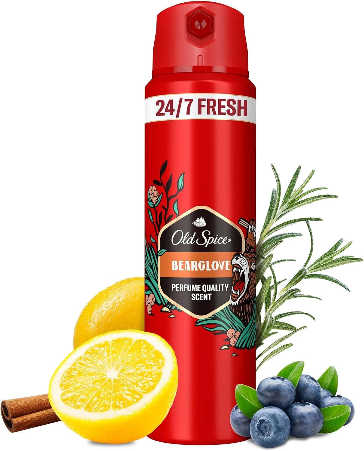 اسپری دئودورانت بدن مردانه Old Spice Bearglove 150 ml اسپری دئودورانت بدن مردانه Old Spice Bearglove 150 ml