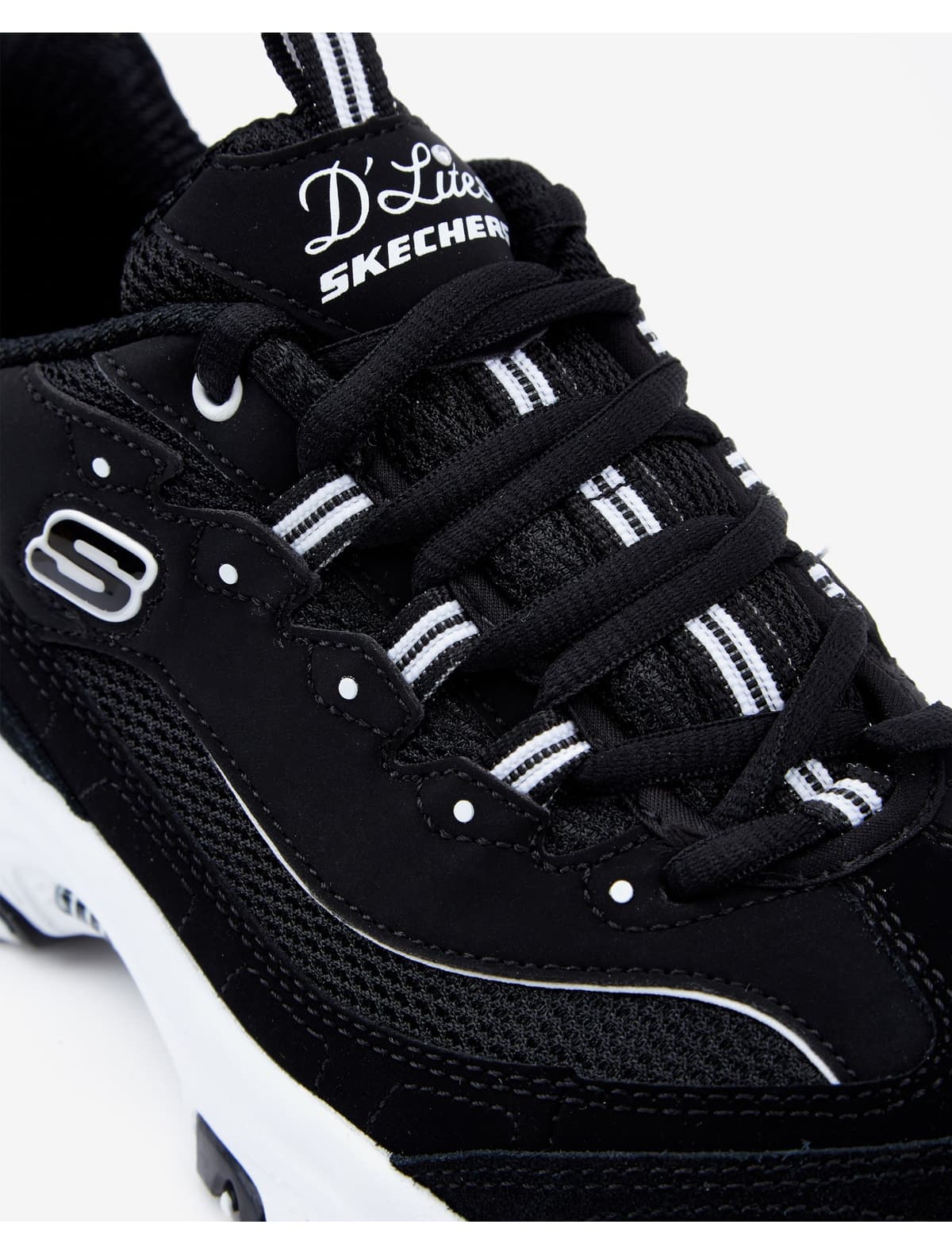 کفش اسنیکرز زنانه Skechers مشکی D'lites MARCH FORWARD مدل 13148 BKW کفش اسنیکرز زنانه Skechers مشکی D'lites MARCH FORWARD مدل 13148 BKW