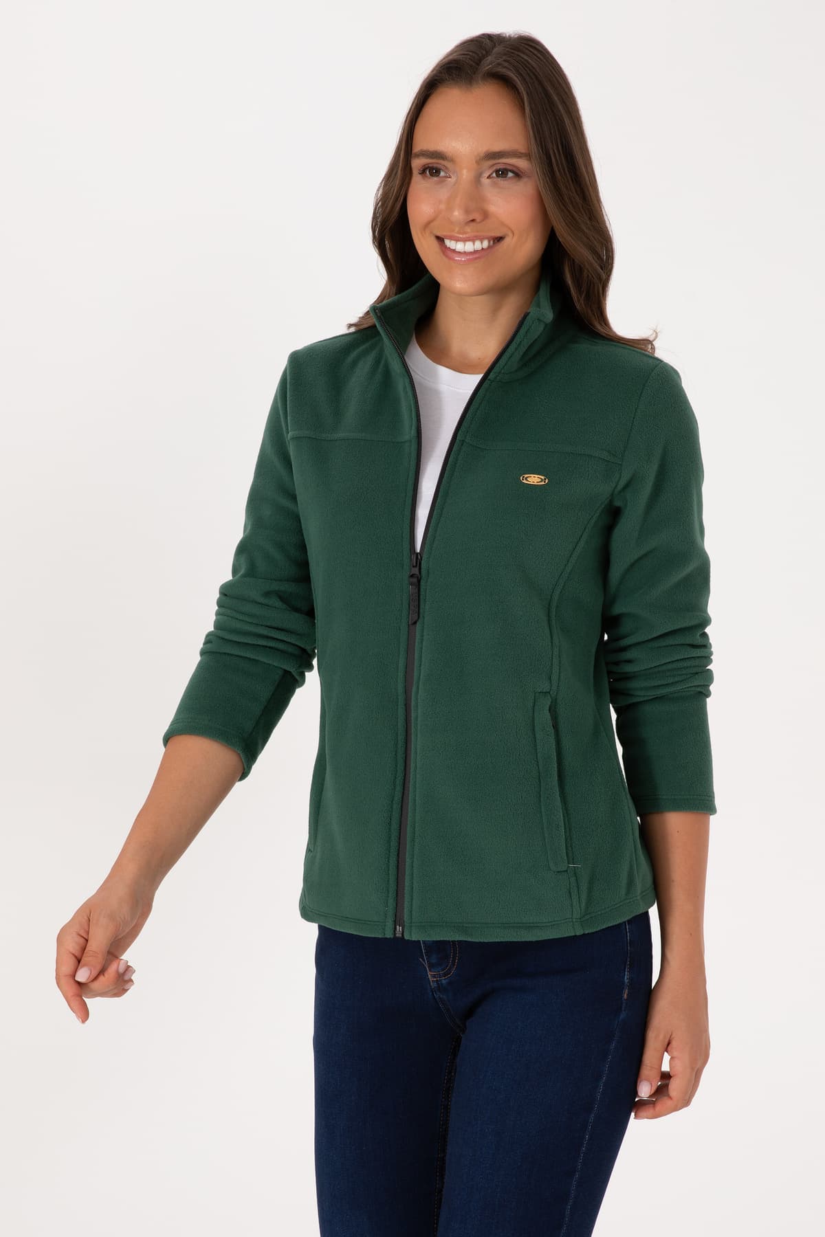سویشرت پلار زنانه U.S. Polo Assn. یقه ایستاده زیپدار سبز تیره مدل 50316729-VR079 سویشرت پلار زنانه U.S. Polo Assn. یقه ایستاده زیپدار سبز تیره مدل 50316729-VR079