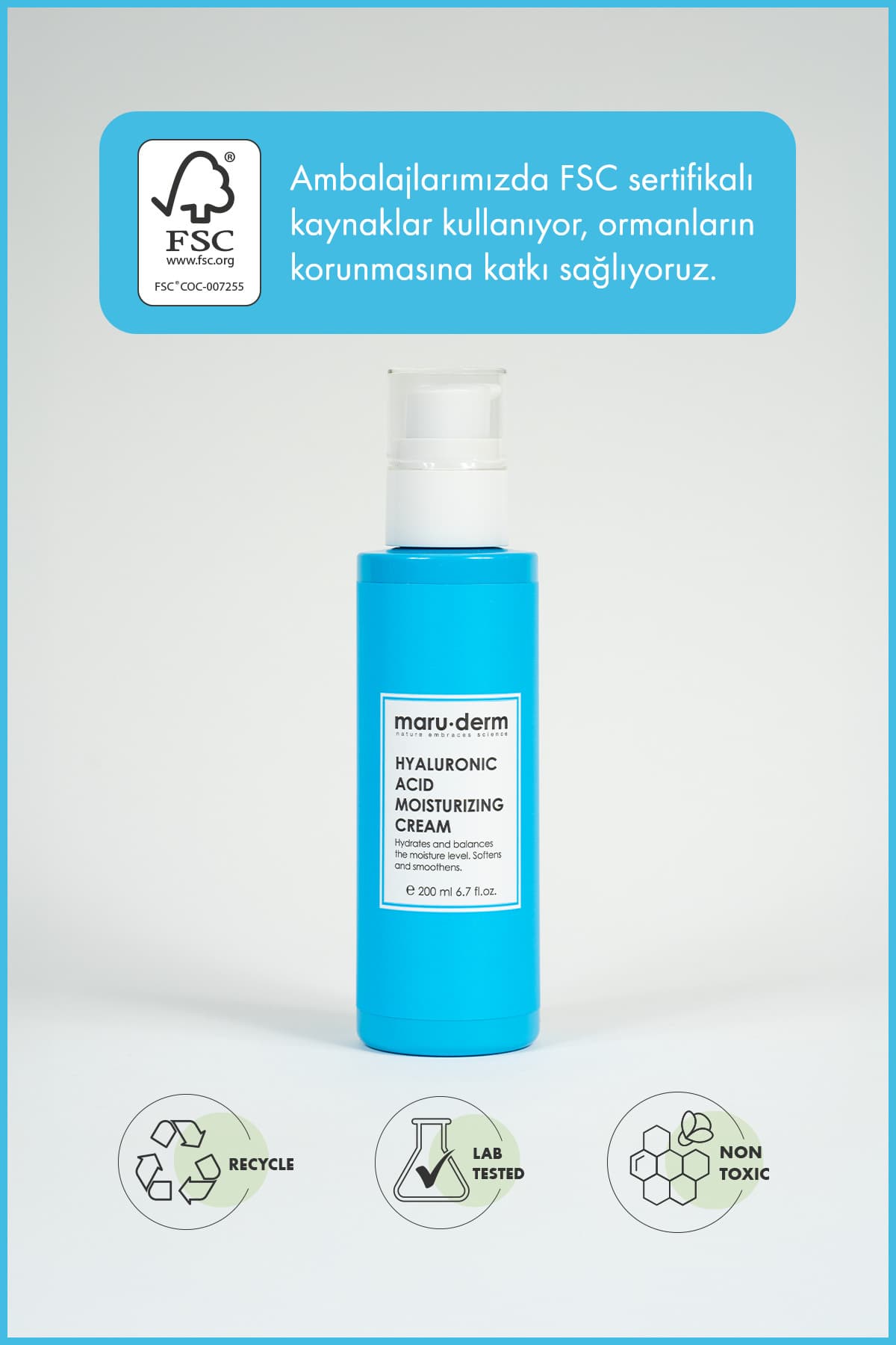 کرم مرطوبکننده صورت Maru.Derm حاوی اسید هیالورونیک 200 ML کرم مرطوبکننده صورت Maru.Derm حاوی اسید هیالورونیک 200 ML